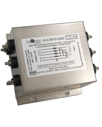 <center>泛用型-(單π迴路)</center><br><center>(D3)</center><br><center>三相四線式電源濾波器</center>