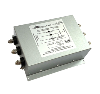 <center>dU/dt變頻器輸出端</center><br><center>(OU)</center><br><center>三相電源濾波器</center>