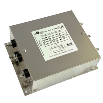 <center>歐規-(雙π迴路)</center><br><center>(4P-L3)</center><br><center>三相四線式電源濾波器</center>
