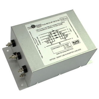 <center>日規-(單π迴路)</center><br><center>( 4P-SA )</center><br><center>三相四線式電源濾波器</center>